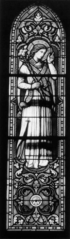 San Gabriele Arcangelo (vetrata) di Tubino Gaetano (secc. XIX/ XX)