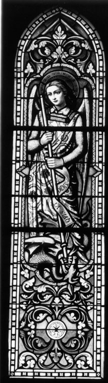 San Michele Arcangelo (vetrata) di Tubino Gaetano (secc. XIX/ XX)