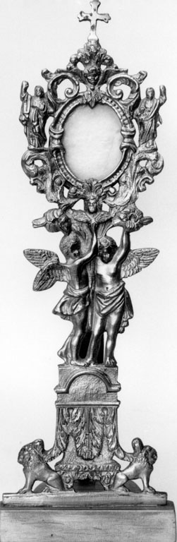 reliquiario - a ostensorio - produzione romana (prima metà sec. XX)