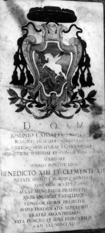 lapide tombale - ambito romano (sec. XVIII)