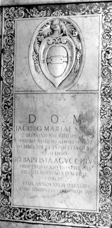 lapide tombale - ambito romano (sec. XVII)