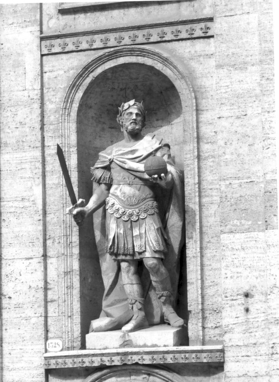 Carlo Magno (statua) di L'Estode Pierre (sec. XVIII)
