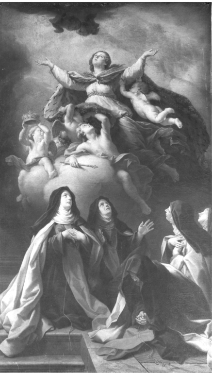 S. Giovanna di Valois trasportata dagli angeli (dipinto) di Parrocel Stefano detto Romano (sec. XVIII)