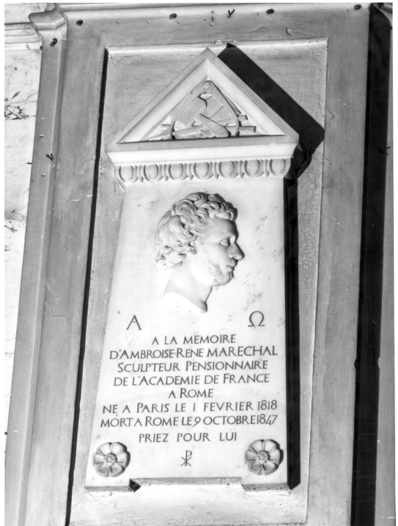 Ritratto di Ambroise-René Marechal (rilievo) - ambito francese (sec. XIX)