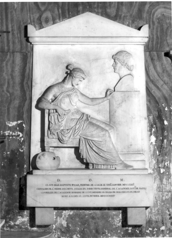 Ritratto di Jean Baptiste Vicar (rilievo) di Gnaccarini Filippo (sec. XIX)
