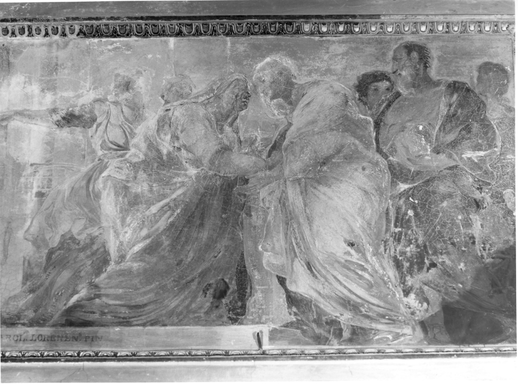 Visitazione (dipinto) di Baglione Giovanni, Manno Giuseppe, Mellin Charles (prima metà sec. XVII)