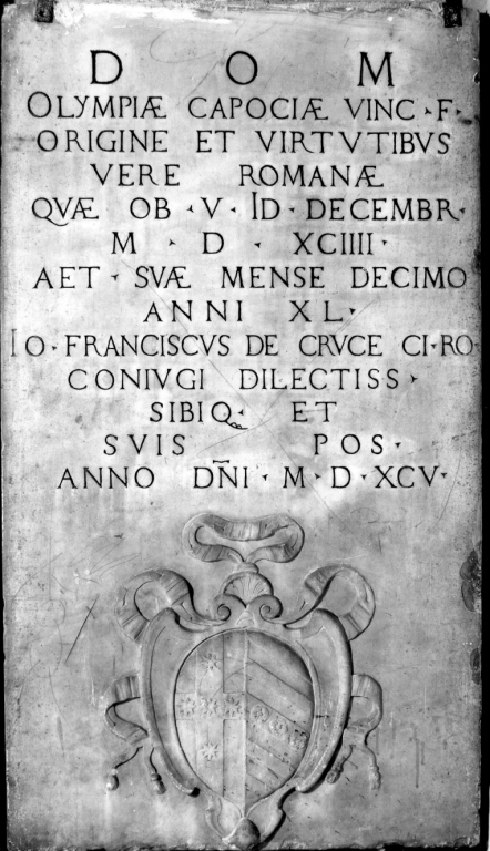 lapide - ambito romano (sec. XVI)
