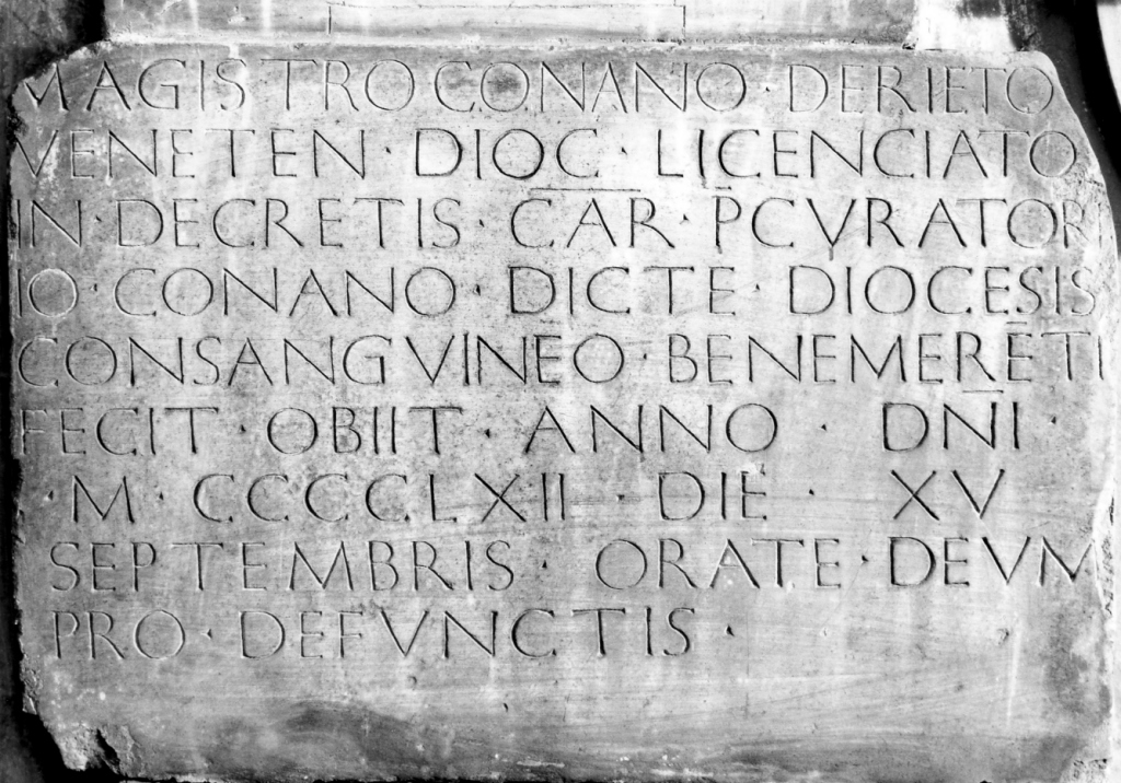 lapide - ambito romano (sec. XV)