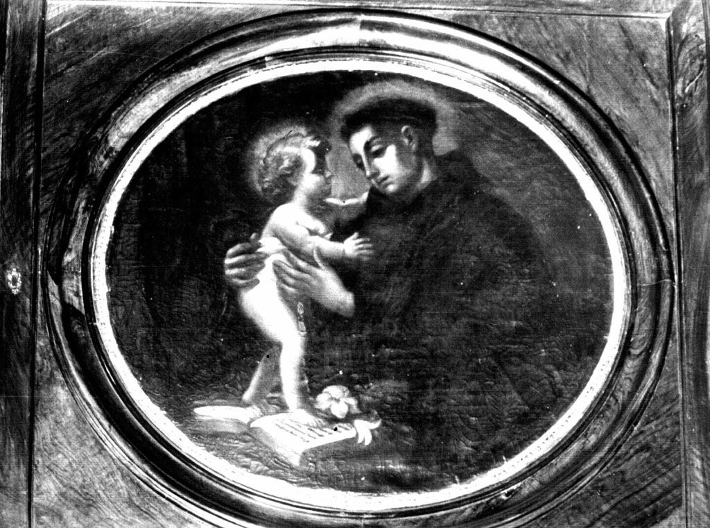 Sant'Antonio da Padova con il bambino (dipinto) - ambito romano (sec. XVII)
