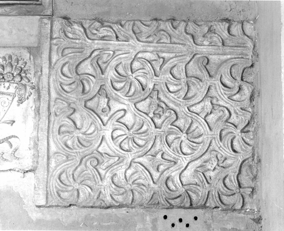 motivi decorativi geometrici (rilievo, frammento) - ambito romano (fine/inizio secc. VIII/ IX)