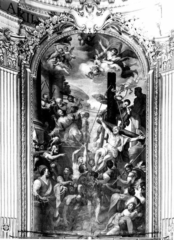 martirio dei Santi Filippo e Giacomo (dipinto) di Muratori Domenico Maria (primo quarto sec. XVIII)