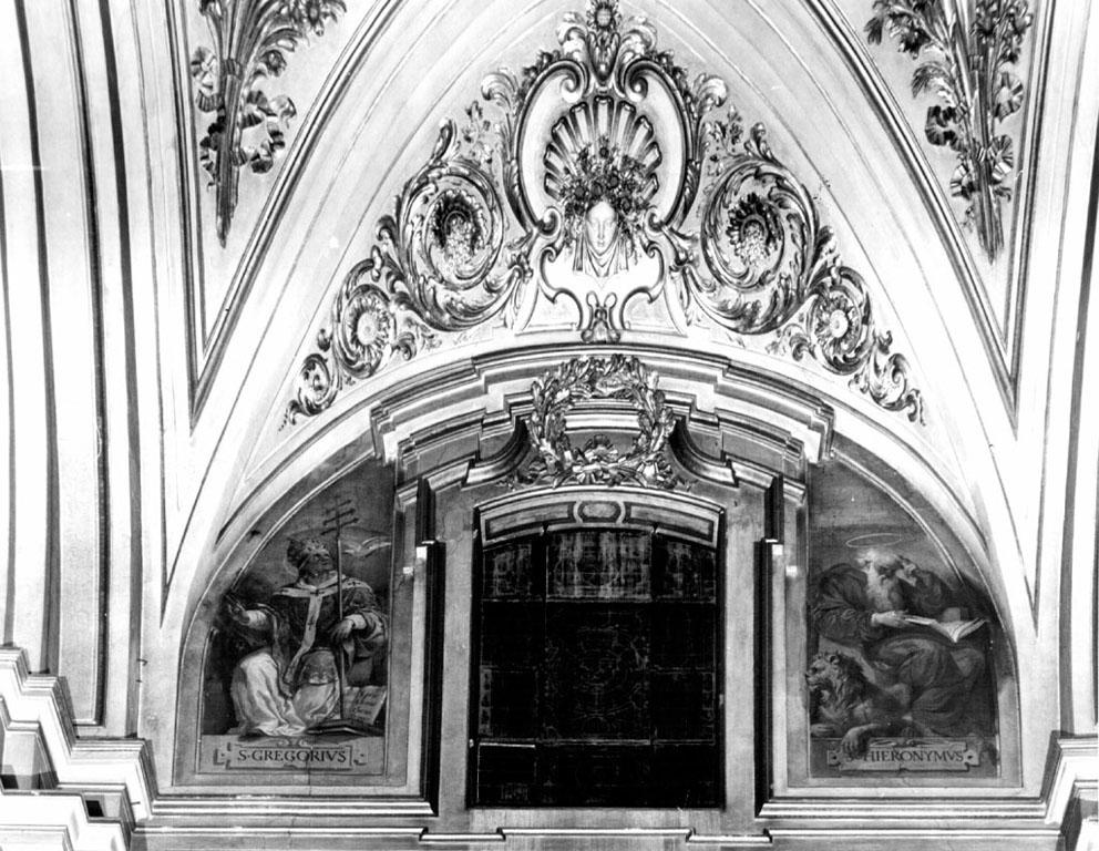 dottori della Chiesa latina e della Chiesa greca (dipinto, complesso decorativo) di Fontana Luigi (seconda metà sec. XIX)