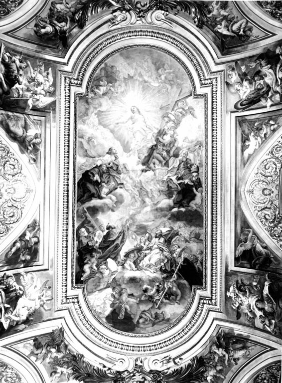 trionfo dell'Ordine francescano (dipinto) di Gaulli Giovanni Battista detto Baciccio (sec. XVIII)