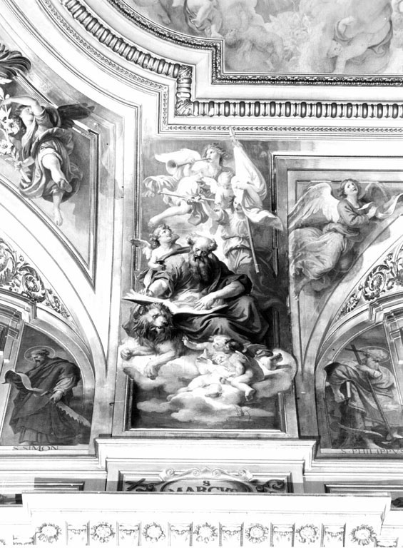 San Marco Evangelista (dipinto) di Fontana Luigi (sec. XIX)