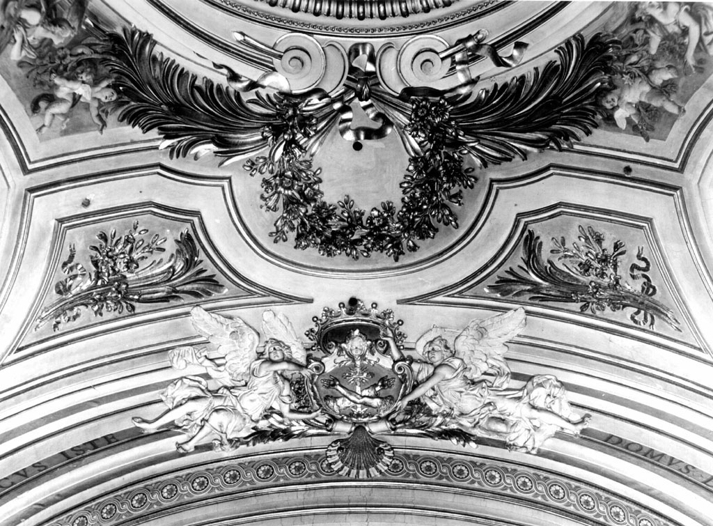 angeli reggistemma (decorazione plastica) di Fontana Luigi (sec. XIX)