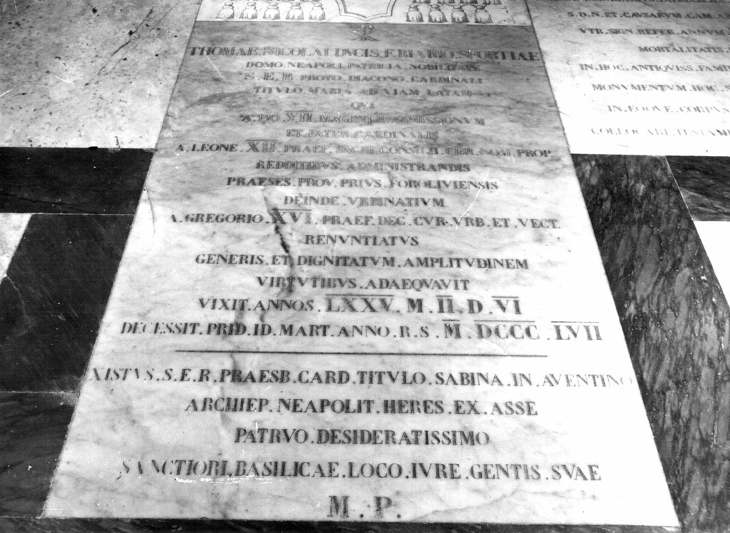 lapide tombale - ambito romano (sec. XIX)