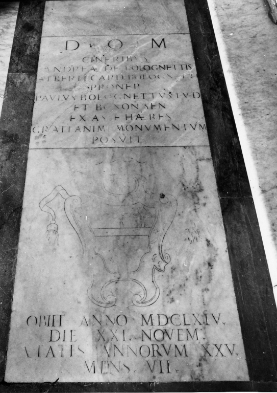 lapide tombale - ambito romano (sec. XVII)