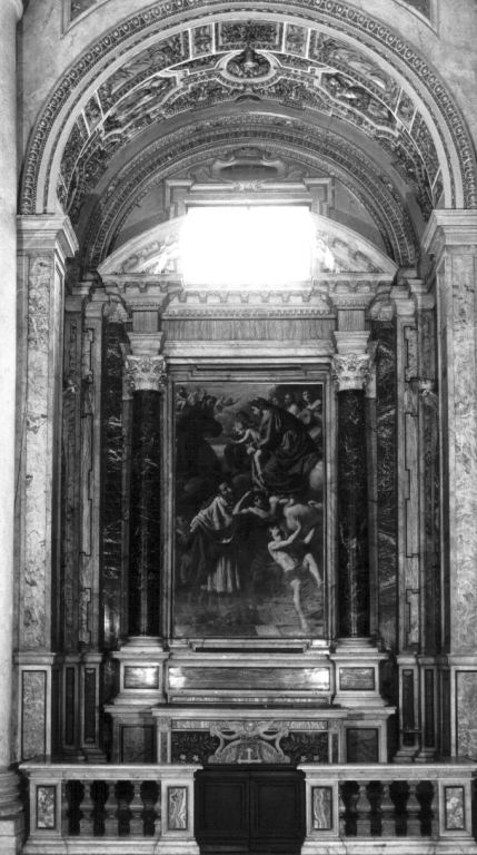 mostra architettonica d'altare - ambito romano (fine sec. XVII, sec. XVIII)