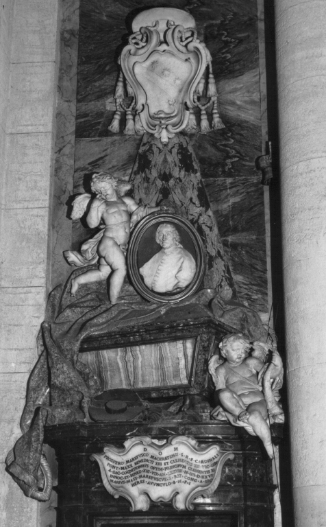 ritratto funebre del cardinale Prospero Marefoschi (rilievo) di Monaldi Carlo (sec. XVIII)