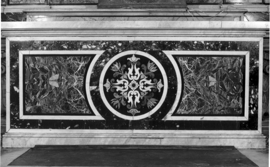 paliotto - a pannello piano di Ripoli Pietro Antonio - ambito romano (sec. XVII)