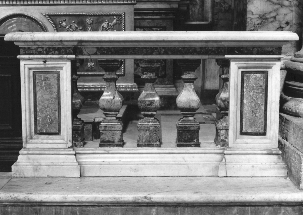 balaustrata di cappella - ambito romano (prima metà sec. XVIII)