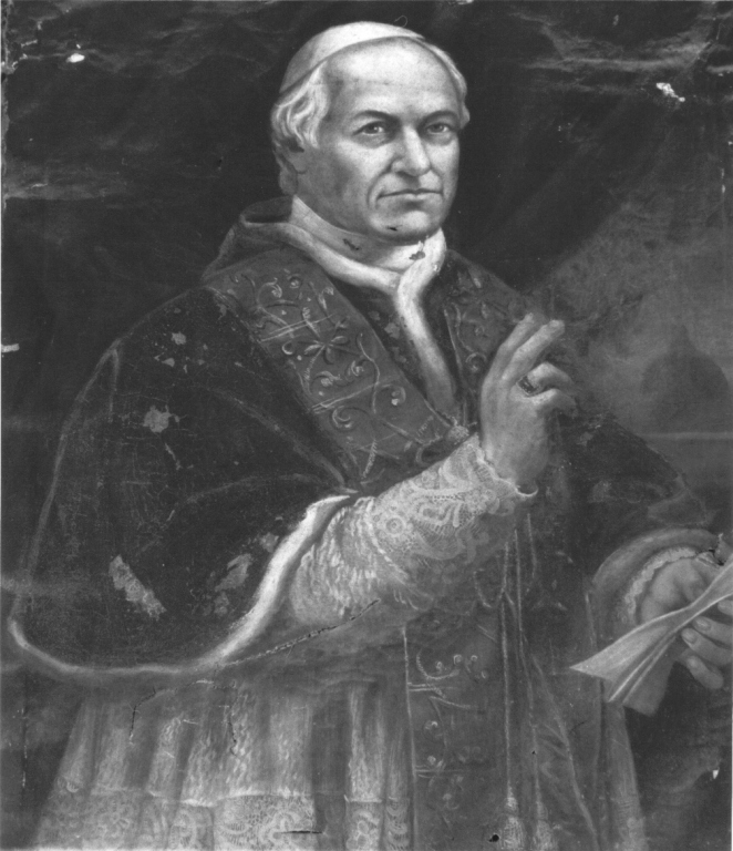 Pio IX (dipinto) di Cernia, Ripani Giovan Battista (sec. XIX)