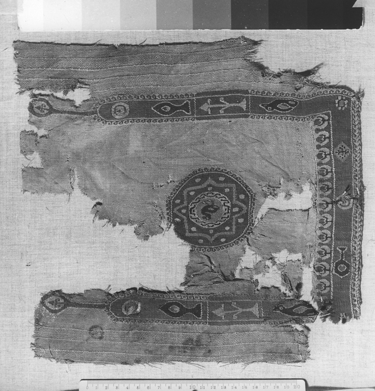 tessuto, frammento - ambito copto (secc. V/ VI)