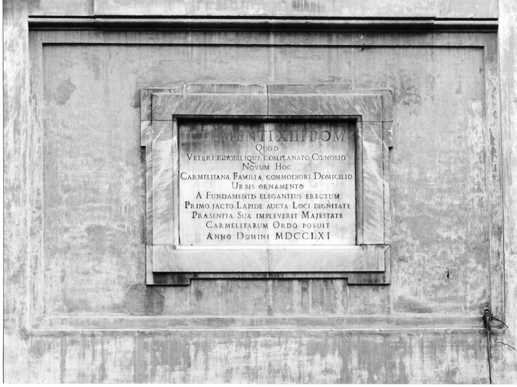 lapide commemorativa - ambito romano (sec. XVIII)