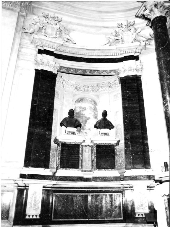 busti ritratti dei papi Clemente IX Rospigliosi e Innocenzo XI Odescalchi (monumento) di De Rossi Mattia, Fontana Carlo (sec. XVII)