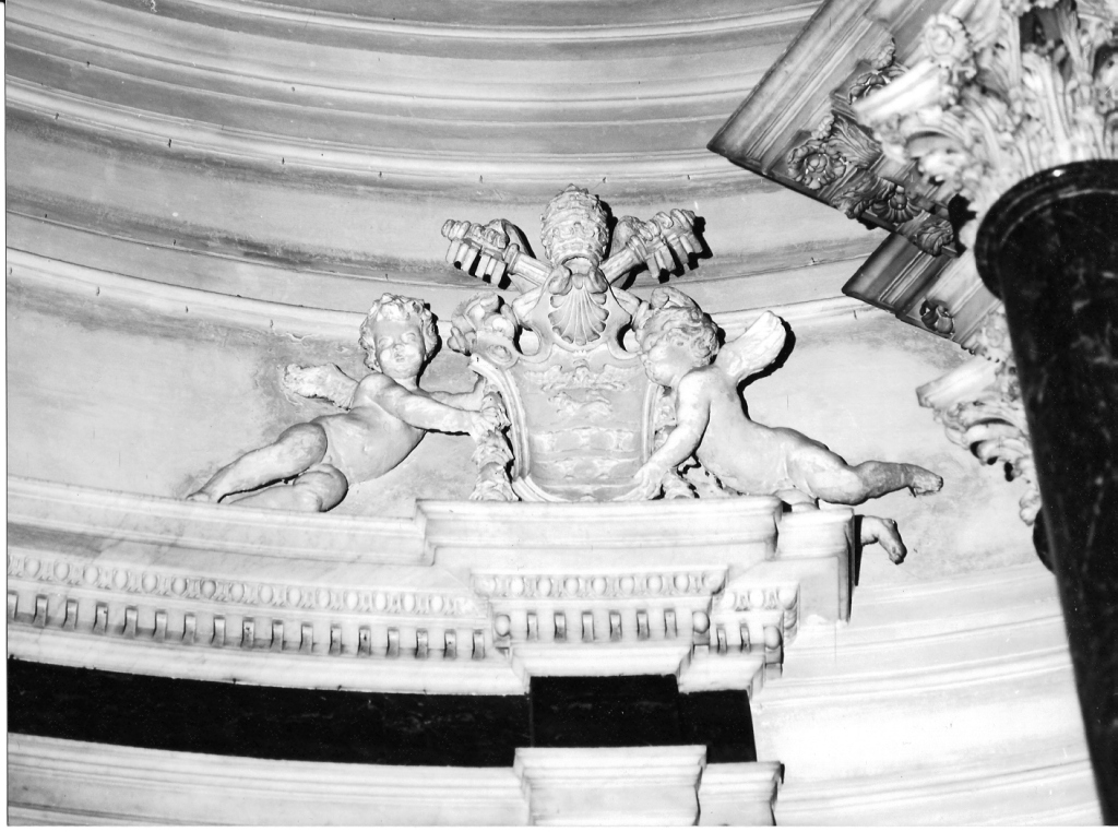 angioletti reggistemma (scultura) di Carcani Filippo (attribuito) (sec. XVII)