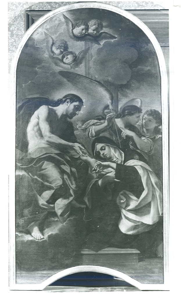 matrimonio mistico di Santa Teresa d'Avila (dipinto) di Gherardi Antonio (fine sec. XVII)