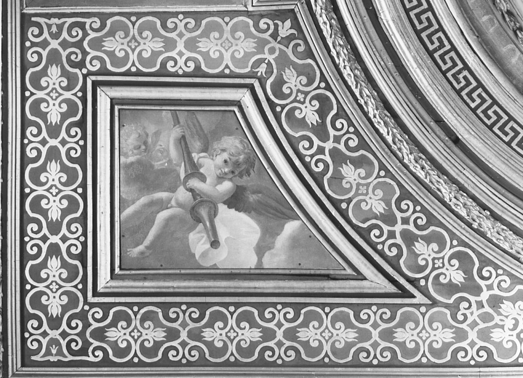 angeli con i simboli della passione (dipinto) di Gherardi Filippo, Cali Giovanni (sec. XVII)