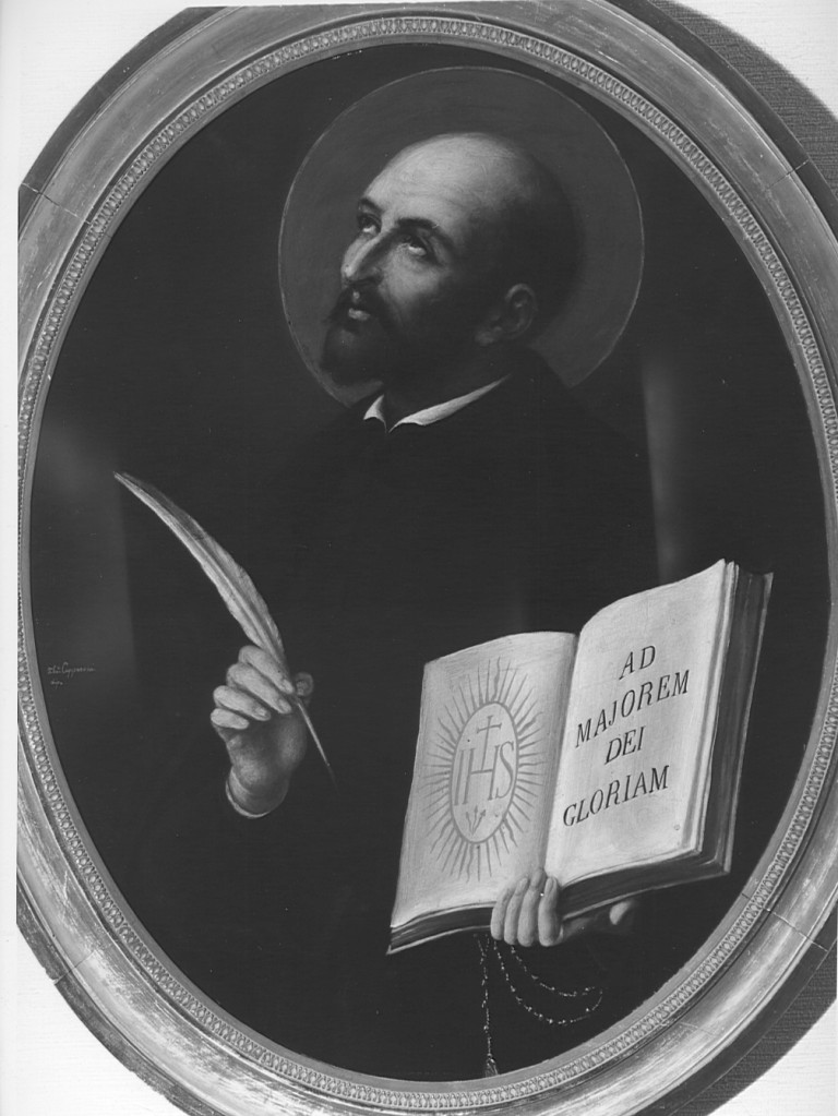 Sant'Ignazio di Loyola (dipinto) di Capparoni Silverio (sec. XIX)