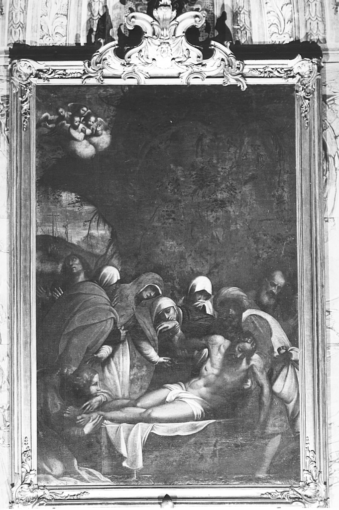 deposizione di Cristo dalla croce (dipinto, elemento d'insieme) - ambito romano (metà sec. XVII)