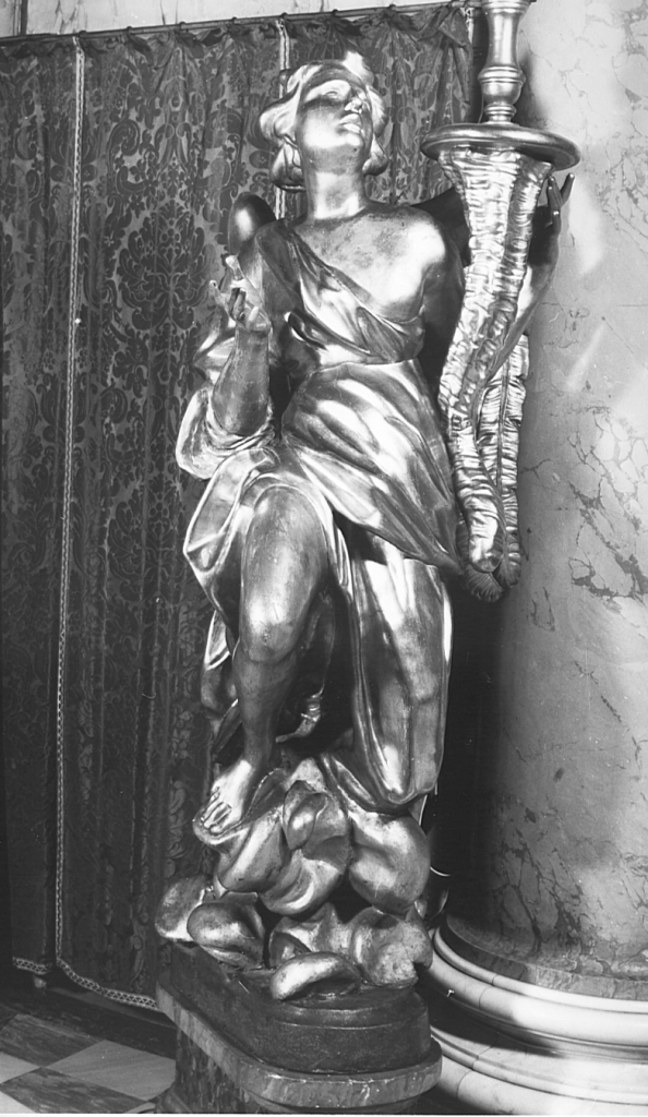 angelo (candelabro - a statua, coppia) - ambito romano (sec. XVIII)
