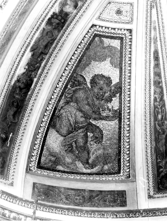 putto (decorazione musiva) di Rossetti Paolo (attribuito) (sec. XVI)