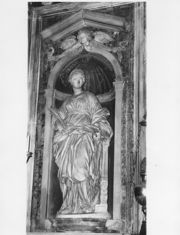 Santa Cecilia (statua) di Finelli Giuliano (attribuito) (sec. XVII)