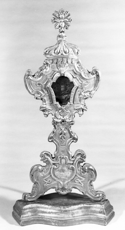 reliquiario - a ostensorio, serie - ambito romano (sec. XVIII)