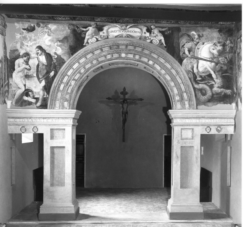 decorazione plastico-pittorica - ambito romano (sec. XVII)