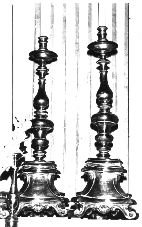 candeliere, serie - ambito romano (sec. XVIII)