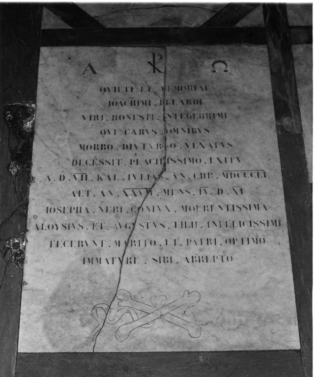 lapide commemorativa - ambito romano (sec. XIX)