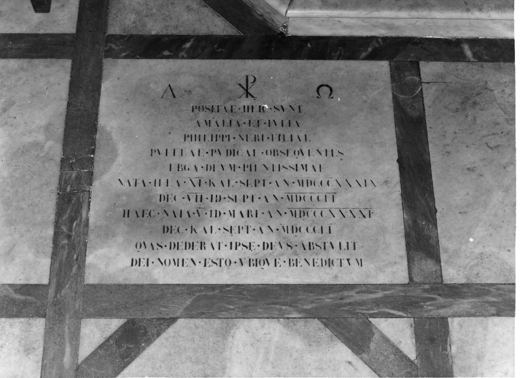 lapide commemorativa - ambito romano (sec. XIX)