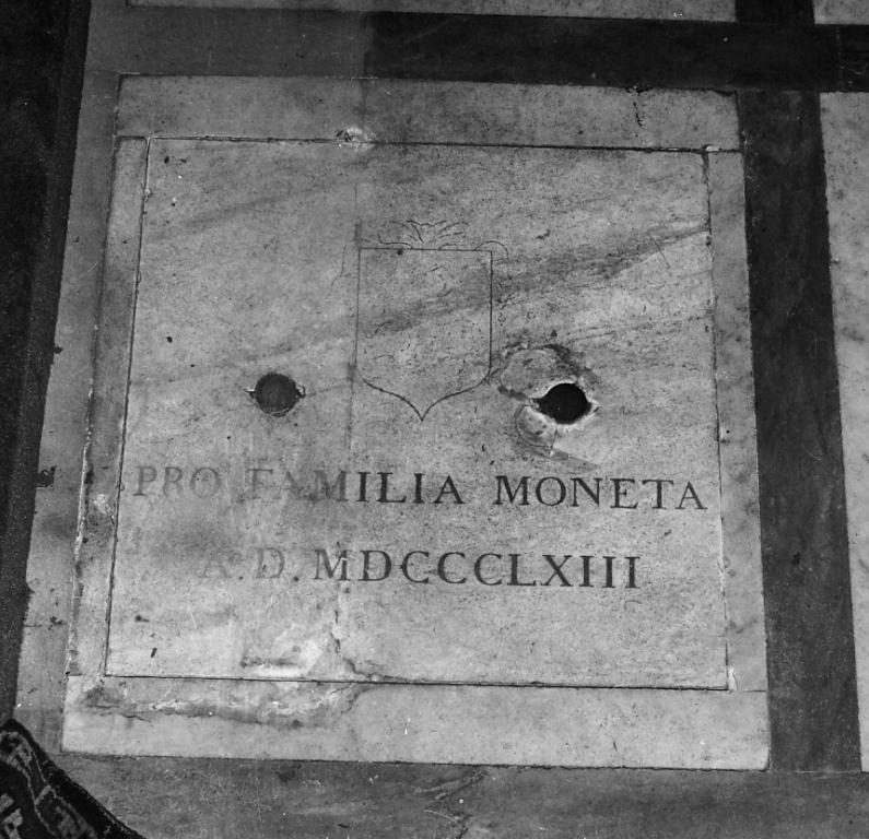 lastra tombale - ambito romano (sec. XIX)