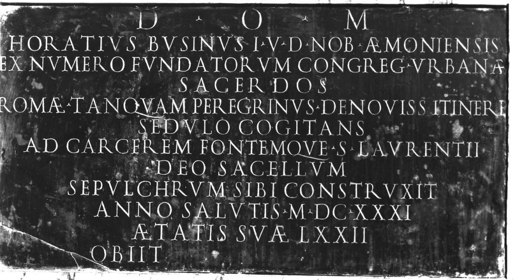 lapide tombale - ambito romano (sec. XVII)