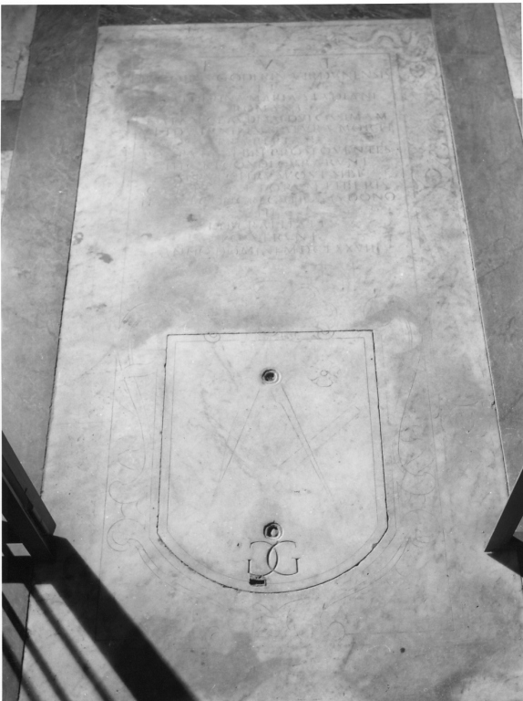 lapide tombale - ambito romano (sec. XVII)