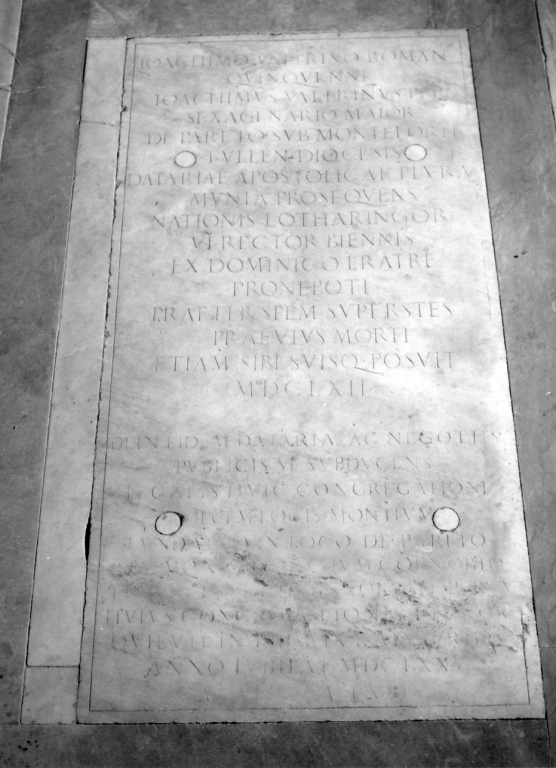 lapide tombale - ambito romano (sec. XVII)