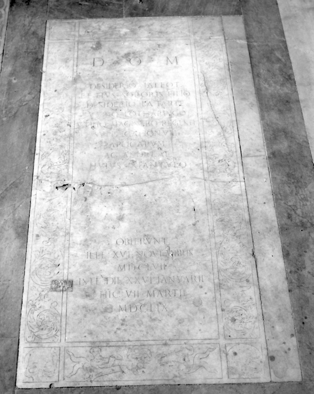 lapide tombale - ambito romano (sec. XVII)