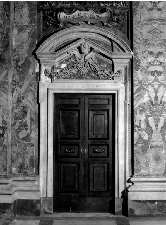 mostra di portale - ambito romano (sec. XVIII)