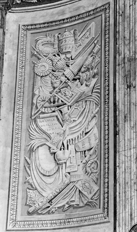 trofeo di armi (dipinto) - ambito romano (prima metà sec. XIX)