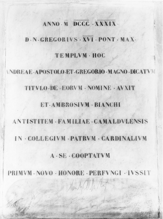 lapide commemorativa - ambito romano (sec. XIX)